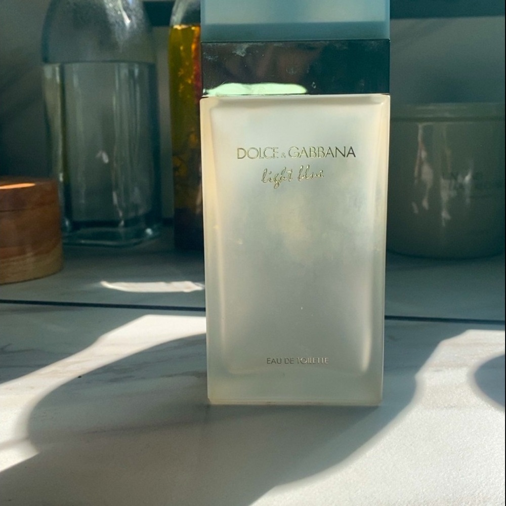 Empty dolce Gabbana perfume bottle